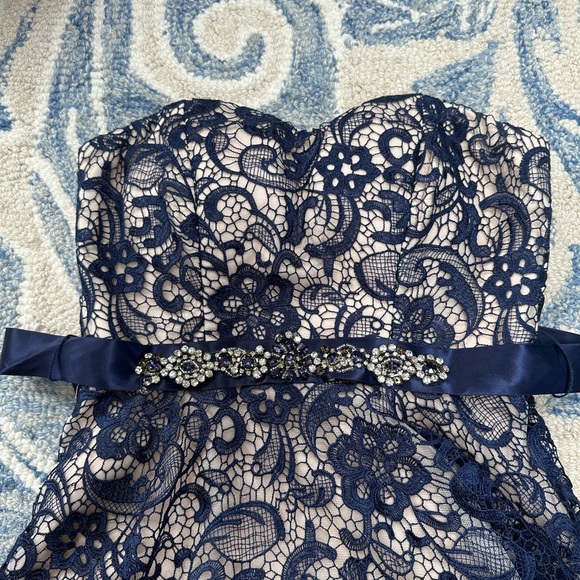 One beautiful be darlin dress, size 3, in navy - Picture 2 of 8